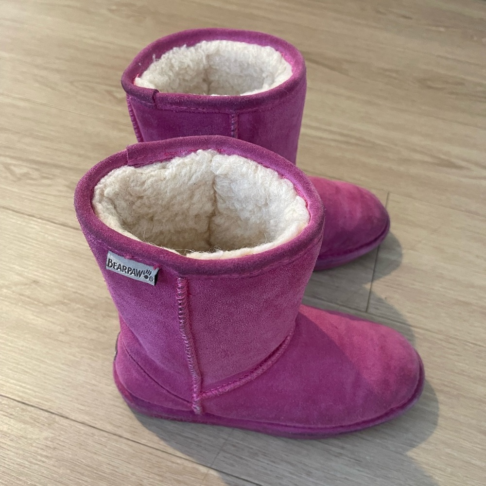 Girls BearPaw Boots in Pink